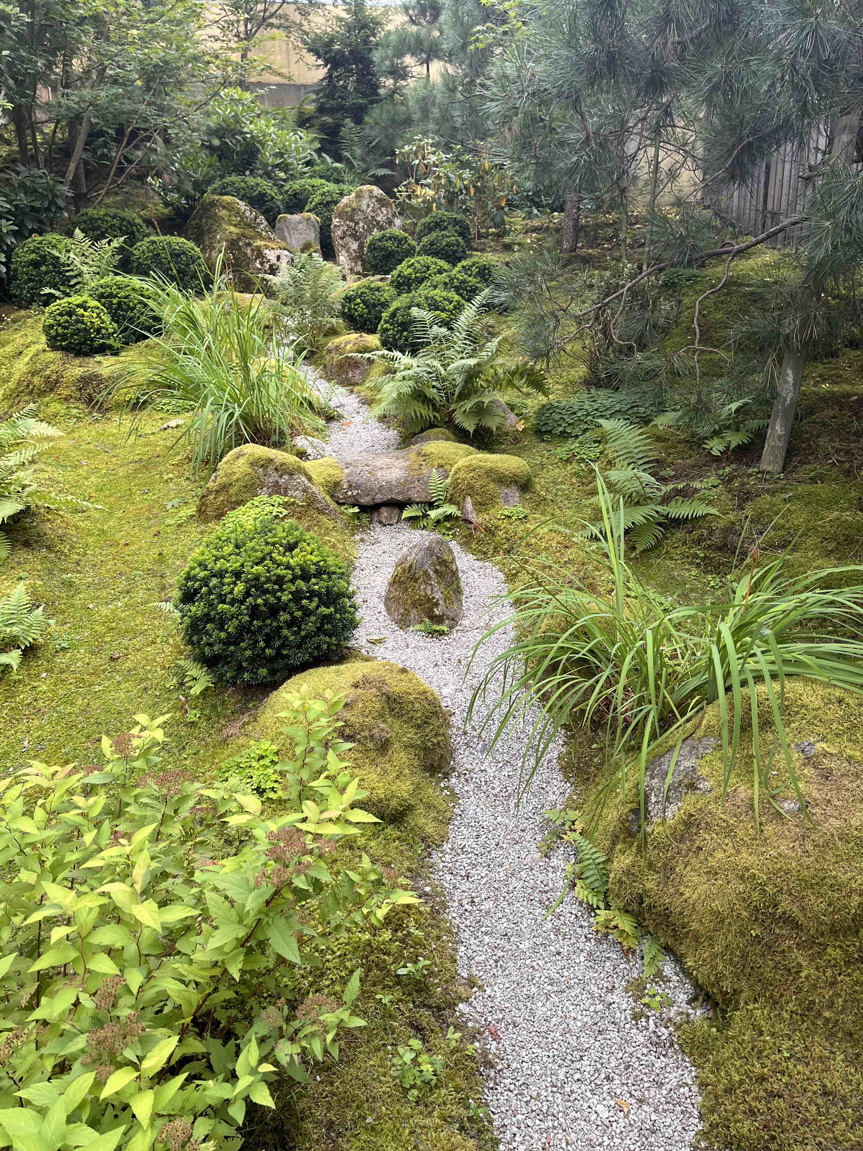 River of Stones in a Japanese garden in Vilnius