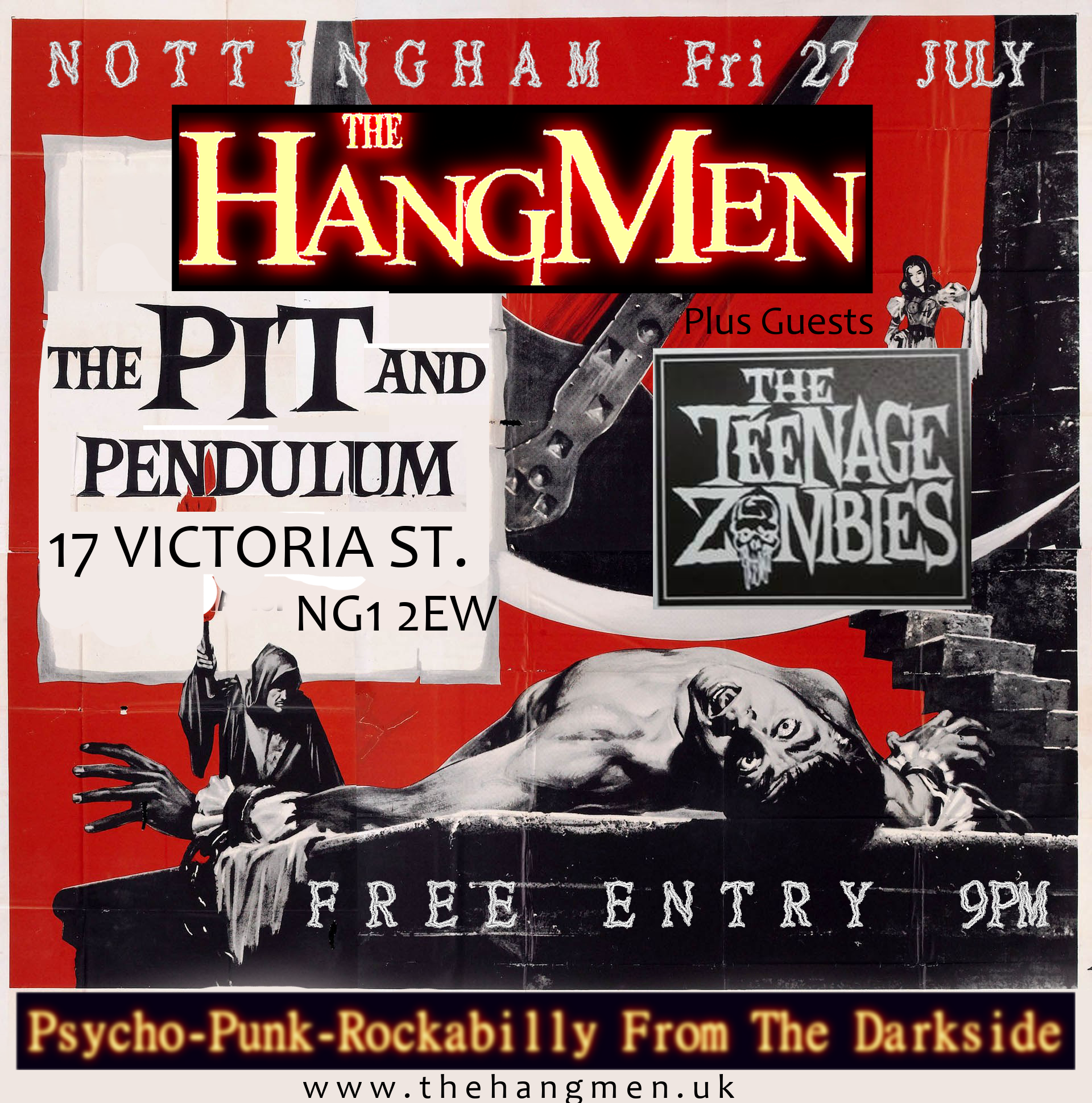 Pit and Pendulum gig Flyer